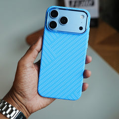 Geometric Fiber Texture Magnetic Case for iPhone 18 Series | Raised Camera Protective Cover