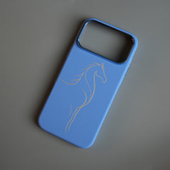 Horse Line Art Magnetic Case for iPhone 18 Series | Textured Protective Cover