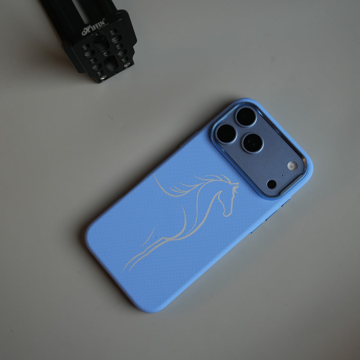 Horse Line Art Magnetic Case for iPhone 18 Series | Textured Protective Cover