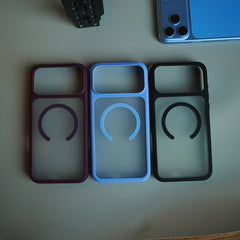 Matte Frosted Magnetic Case for 18 Series | Raised Camera Frame Protective Cover