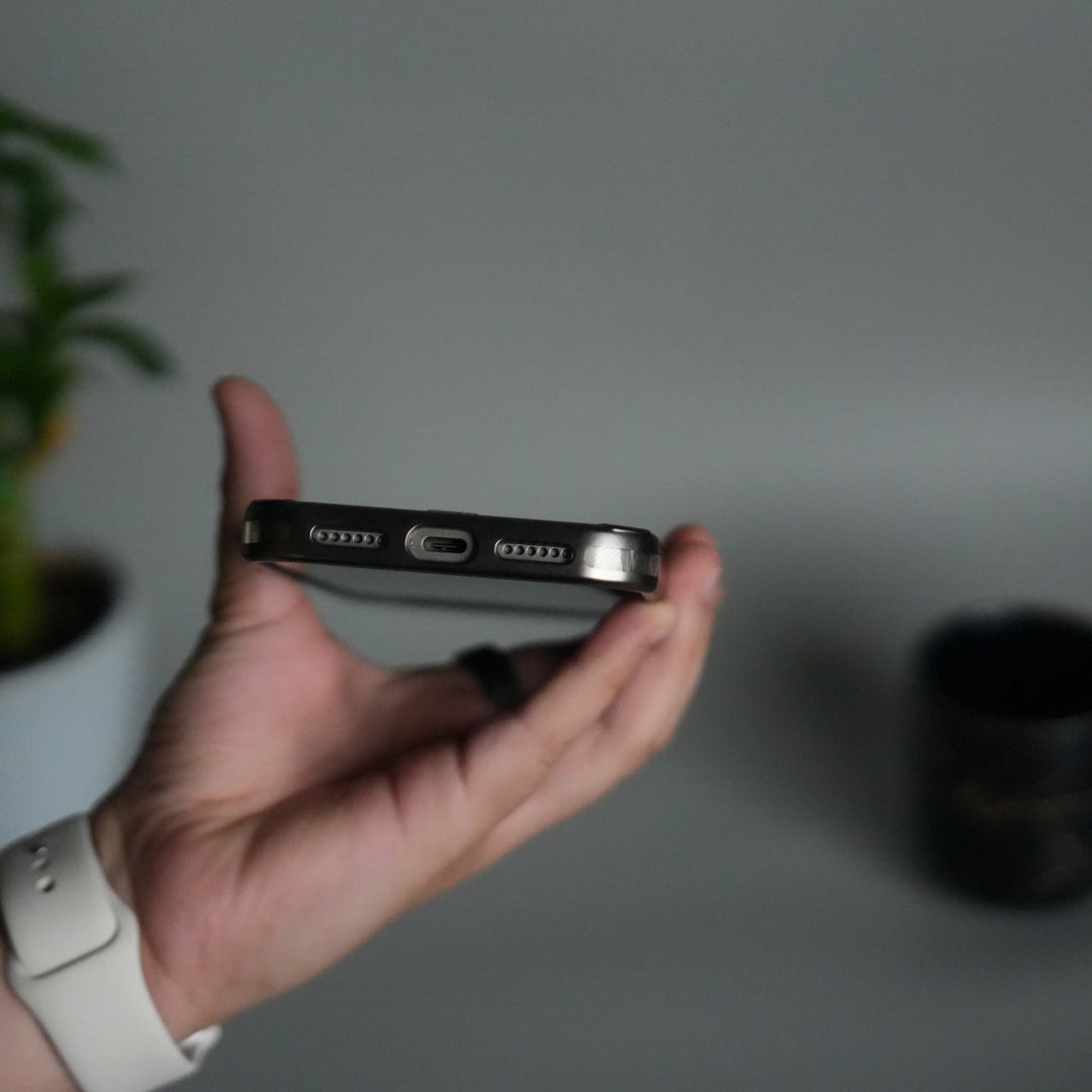 iPhone 17 Pro Transparent Side Chrome Electroplated Plated Magnetic Clear Back Case Covers