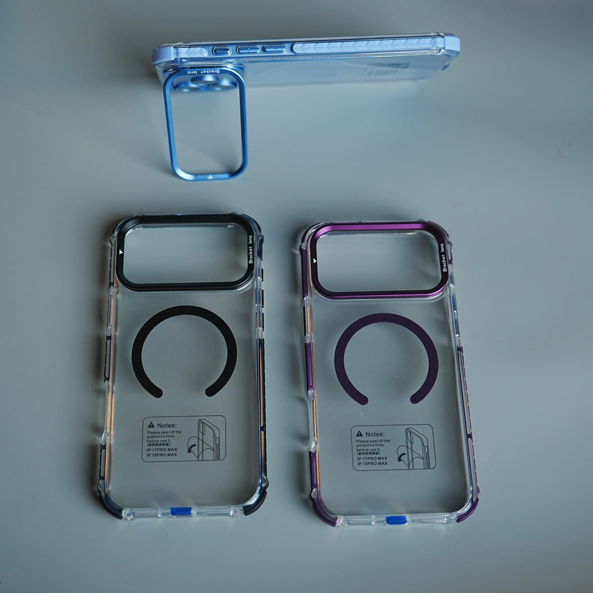 Foldable Camera Frame Stand Case for 17 Series | Magnetic Transparent Protective Cover
