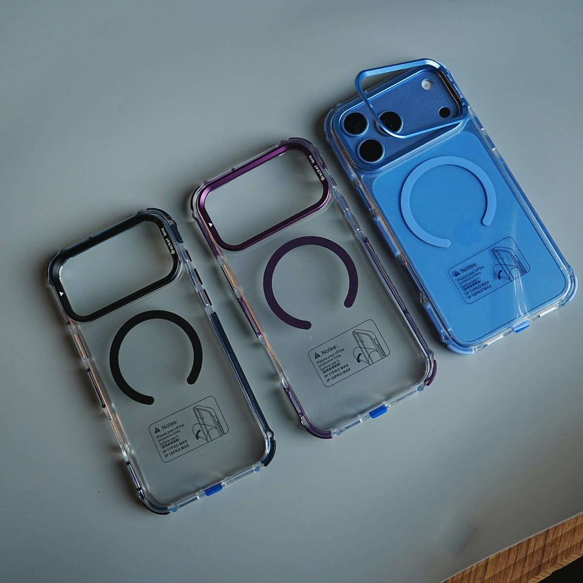 Foldable Camera Frame Stand Case for 17 Series | Magnetic Transparent Protective Cover
