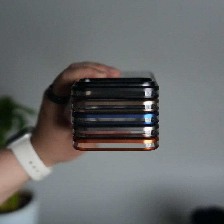 iPhone 17 Pro Transparent Side Chrome Electroplated Plated Magnetic Clear Back Case Covers