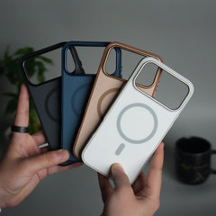 iPhone 17 Pro Matte MagSafe Case | Electroplated Camera Frame | Shockproof Back Cover