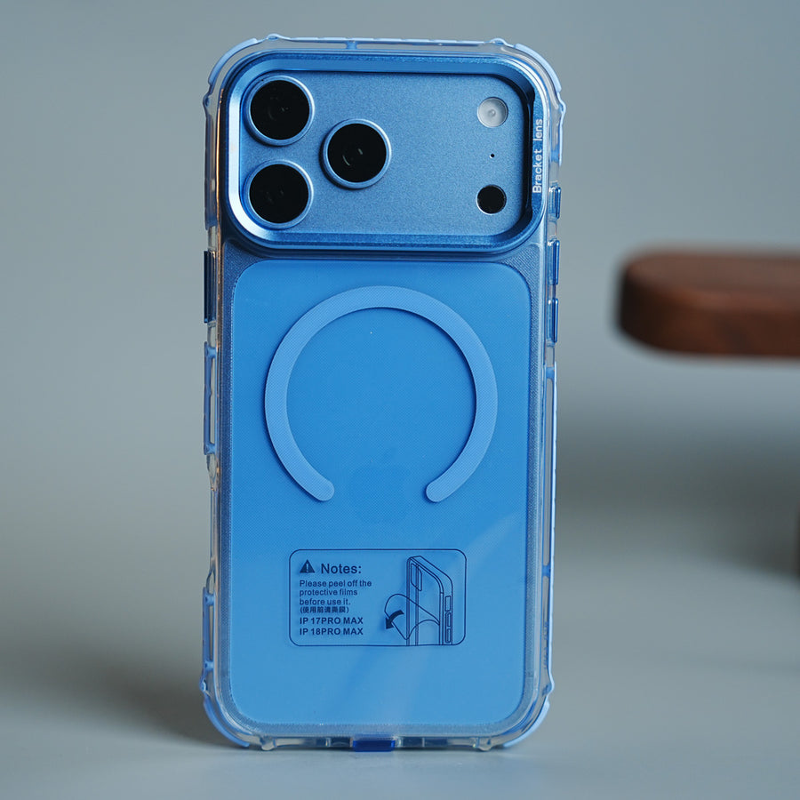 Foldable Camera Frame Stand Case for 18 Series | Magnetic Transparent Protective Cover