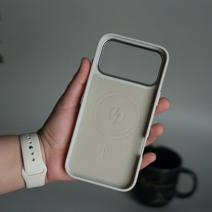 iPhone 17 Pro Matte MagSafe Case | Electroplated Camera Frame | Shockproof Back Cover