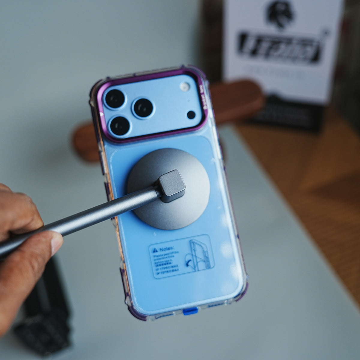 Foldable Camera Frame Stand Case for 17 Series | Magnetic Transparent Protective Cover
