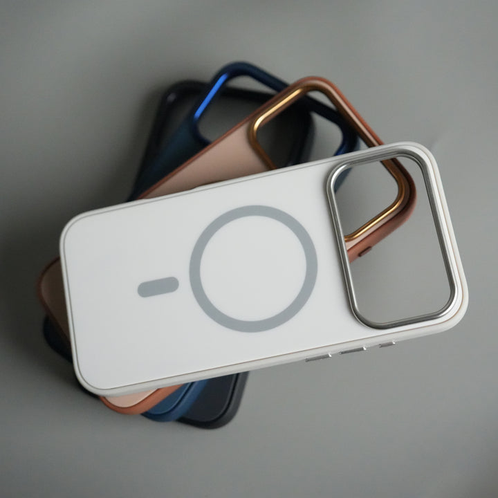 iPhone 17 Pro Matte MagSafe Case | Electroplated Camera Frame | Shockproof Back Cover
