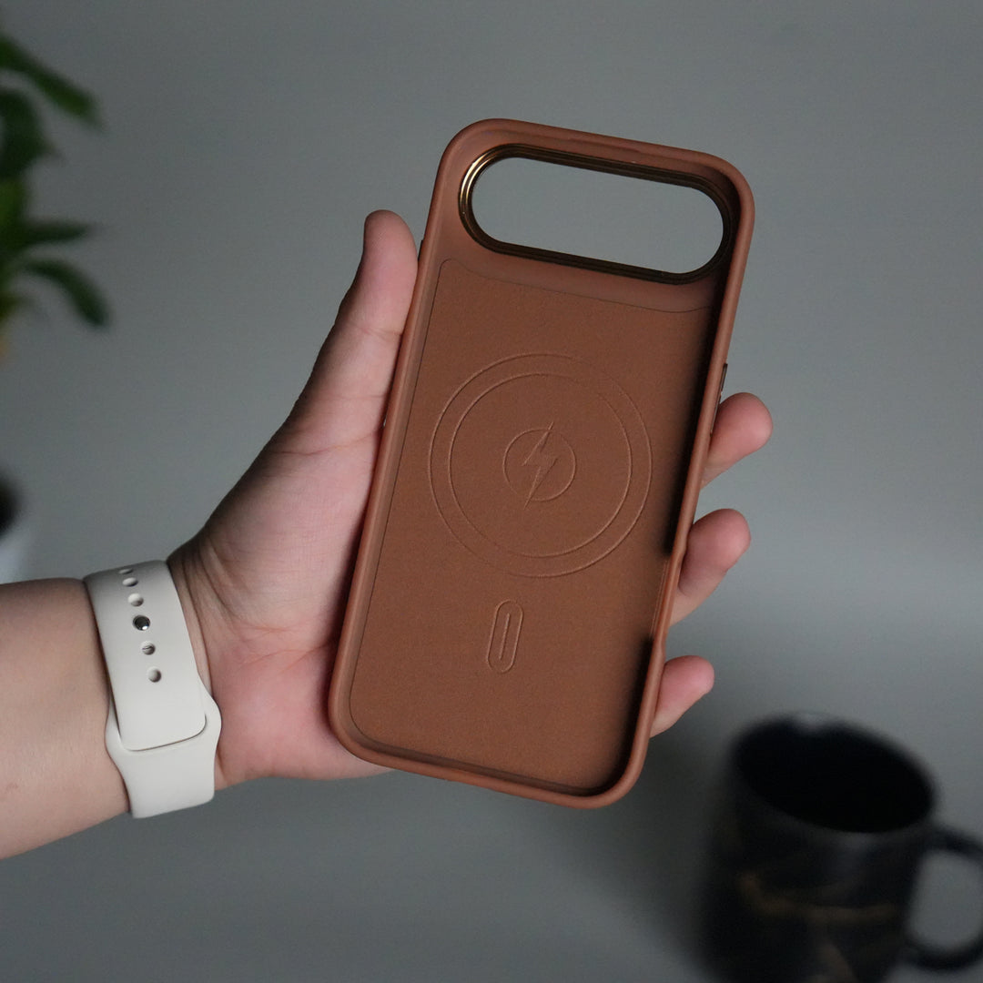 iPhone 17 Air Matte MagSafe Case | Electroplated Camera Frame | Shockproof Back Cover