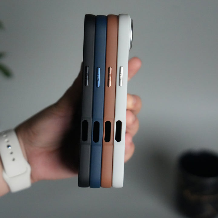 iPhone 17 Air Matte MagSafe Case | Electroplated Camera Frame | Shockproof Back Cover