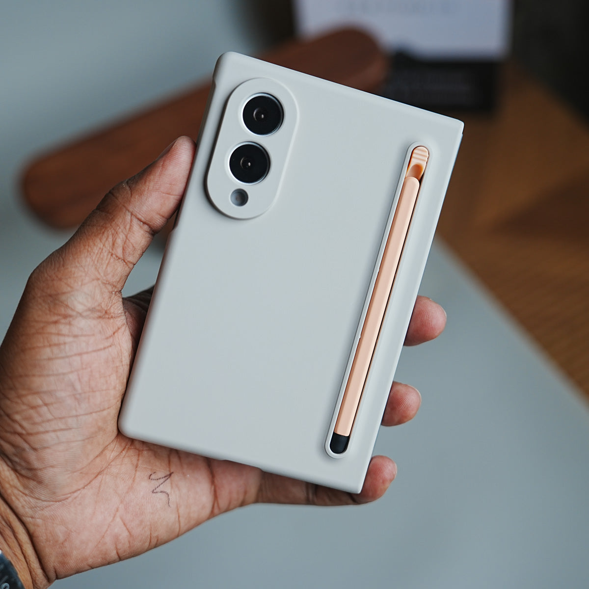 S Pen Holder Case for Galaxy Z Fold 8 | Protective Cover with Front Frame