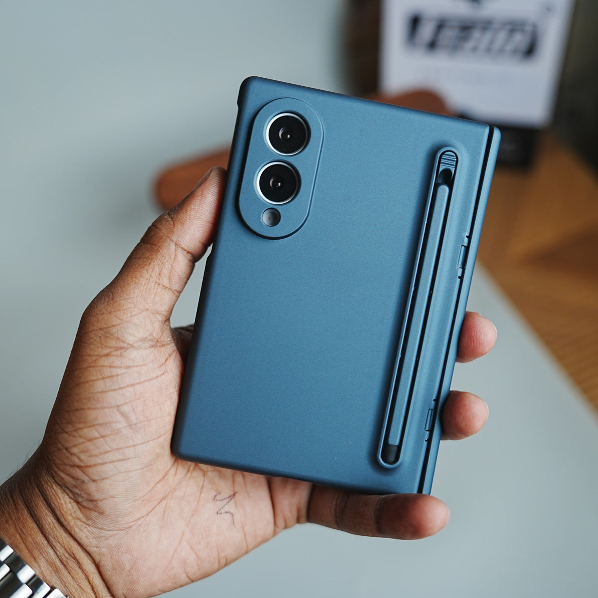 S Pen Holder Case for Galaxy Z Fold 8 | Built-In Front Screen Protector Cover