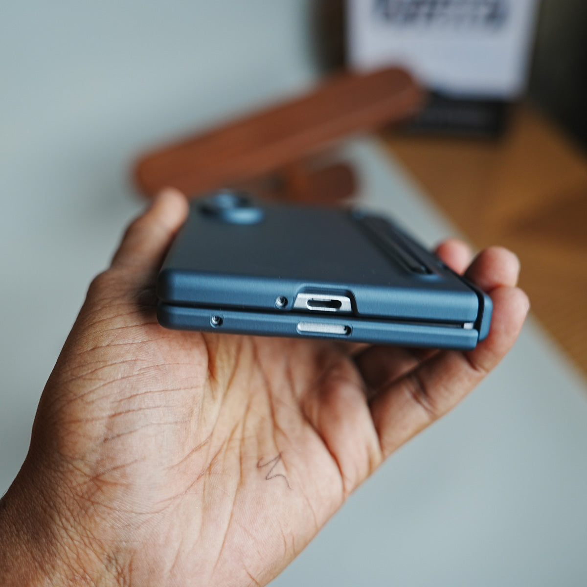 S Pen Holder Case for Galaxy Z Fold 8 | Built-In Front Screen Protector Cover