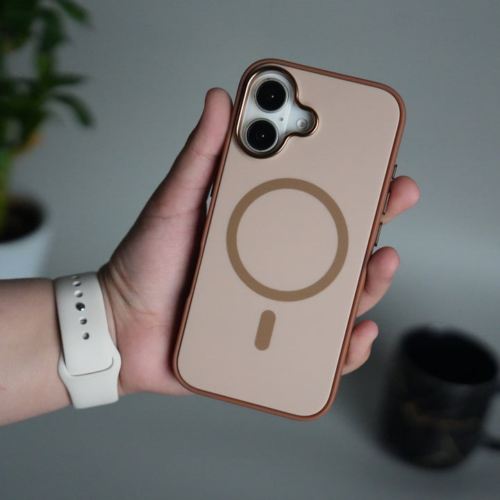 iPhone 17 Matte MagSafe Case | Electroplated Camera Frame | Shockproof Back Cover