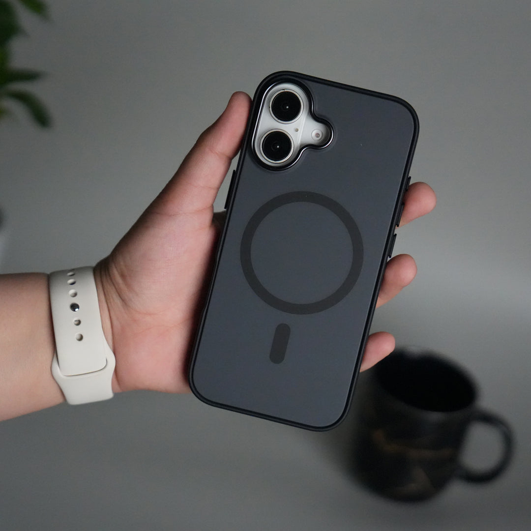 iPhone 17 Matte MagSafe Case | Electroplated Camera Frame | Shockproof Back Cover