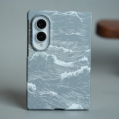 Ocean Wave Design Magnetic Case for Galaxy Z Fold 8 | Slim Protective Cover