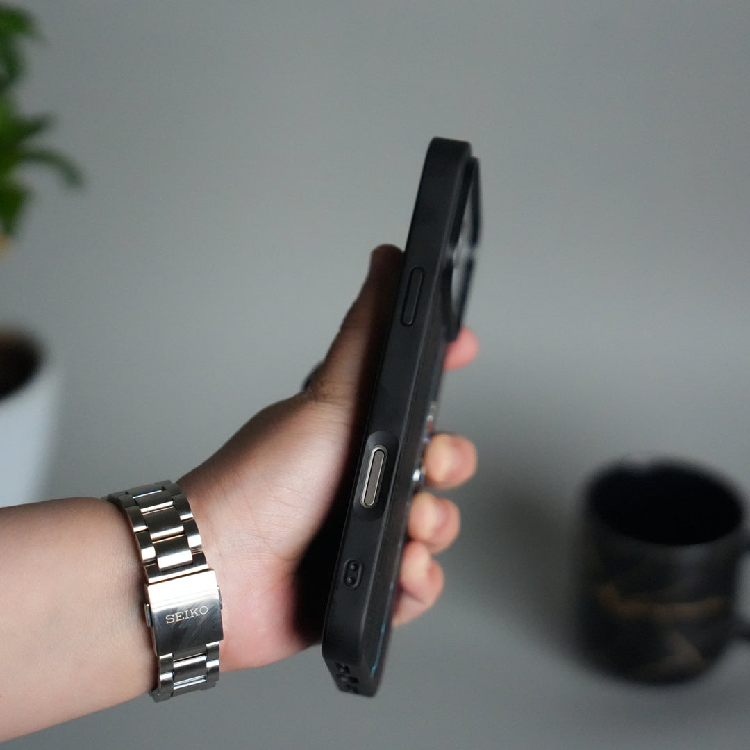 iPhone 17 Pro Max BMW & M Performance Logo With Honeycomb Design Case Cover(Black)