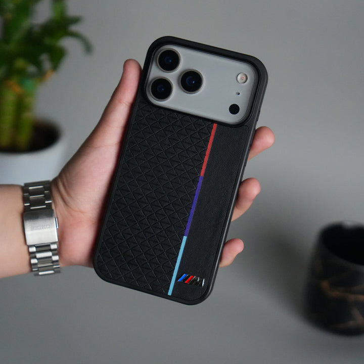 iPhone 17 Pro M Performance Sports Car Logo dual Shade Design Case Cover