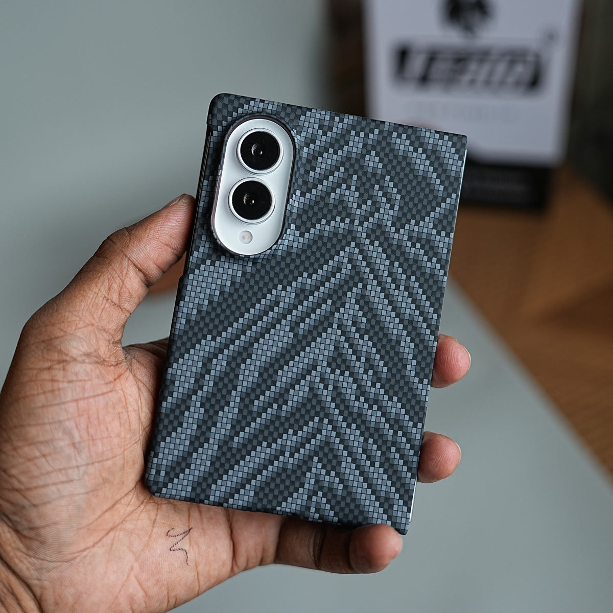 Geometric Pixel Pattern Magnetic Case for Galaxy Z Fold 8 | Slim Protective Cover