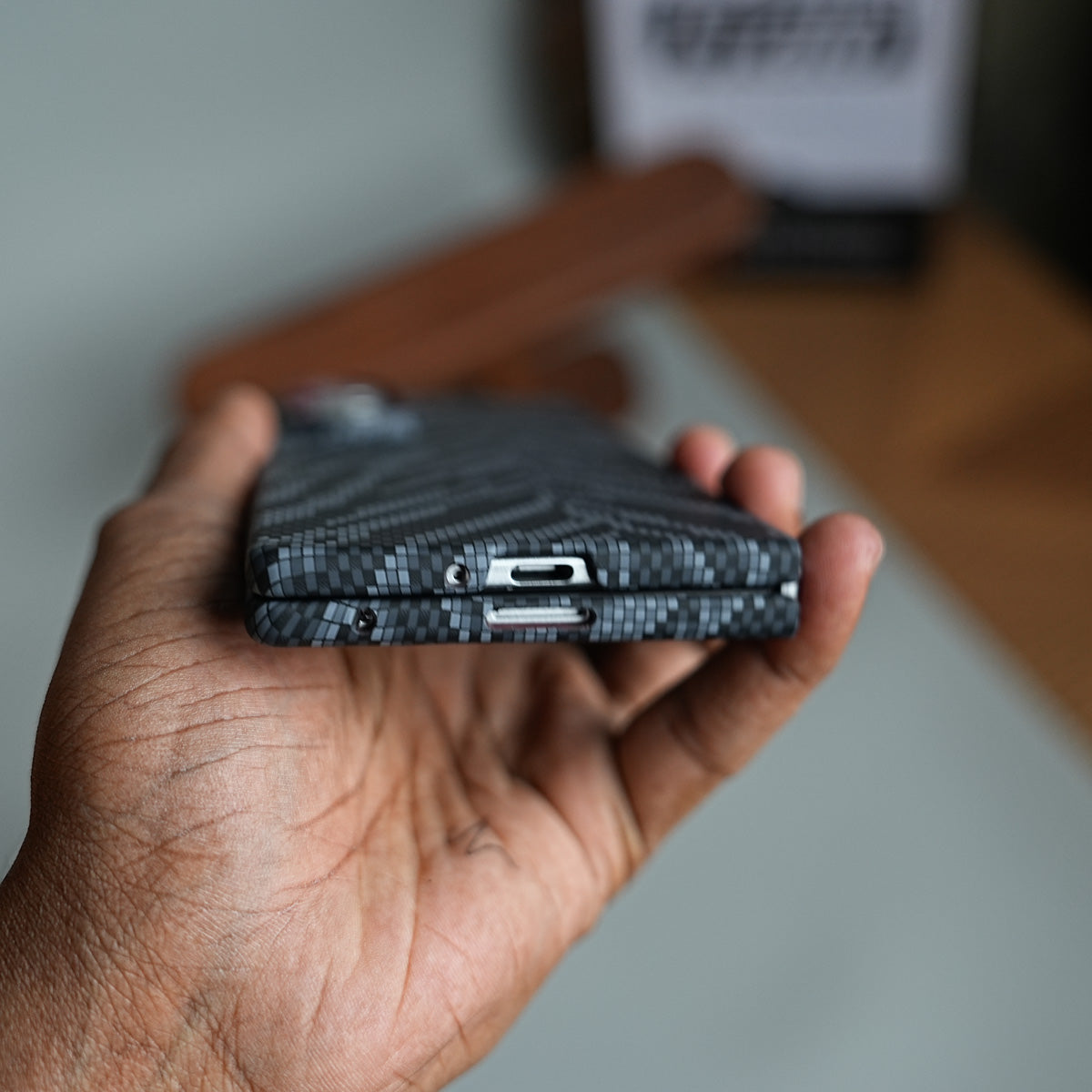 Geometric Pixel Pattern Magnetic Case for Galaxy Z Fold 5 | Slim Protective Cover