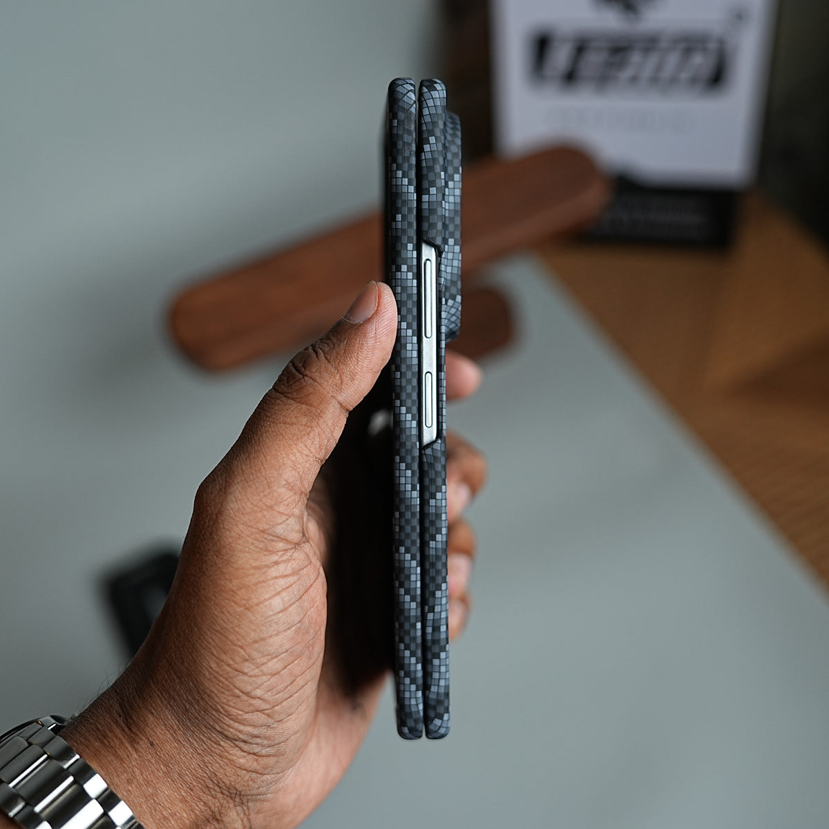 Geometric Pixel Pattern Magnetic Case for Galaxy Z Fold 5 | Slim Protective Cover