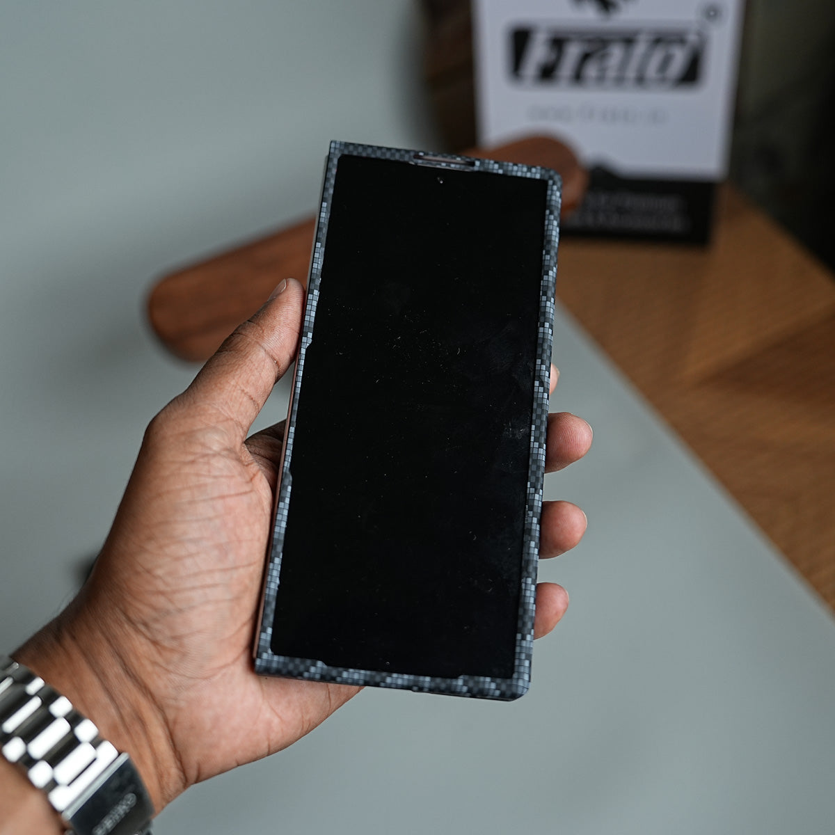 Geometric Pixel Pattern Magnetic Case for Galaxy Z Fold 5 | Slim Protective Cover