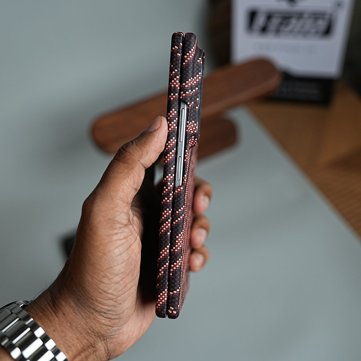 Geometric Pixel Pattern Magnetic Case for Galaxy Z Fold 5 | Slim Protective Cover