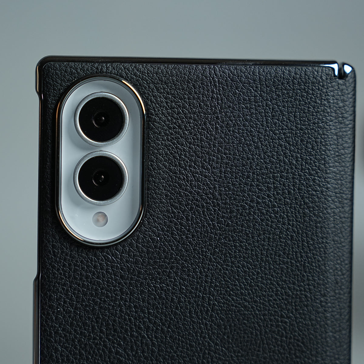 Premium Leather Texture Hinge Protection Case for Galaxy Z Fold 8 | Front Glass Cover