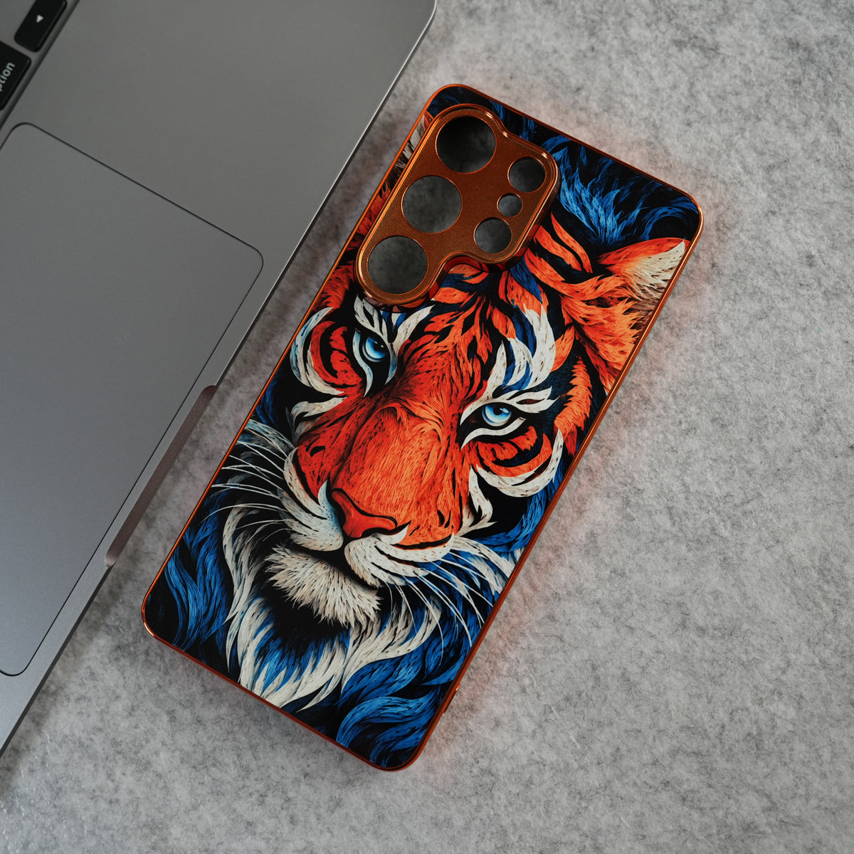 Galaxy Ultra Series Tiger Face Chrome Armor Case