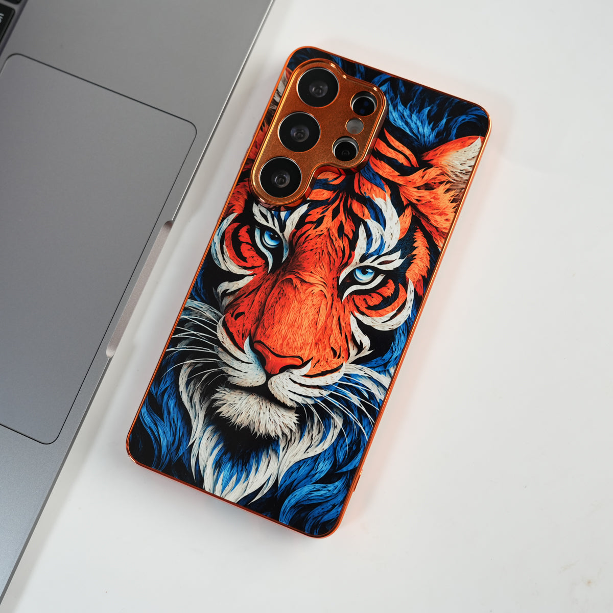 Galaxy Ultra Series Tiger Face Chrome Armor Case