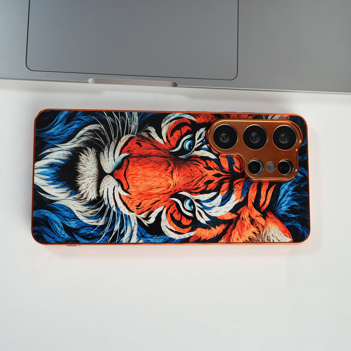 Galaxy Ultra Series Tiger Face Chrome Armor Case