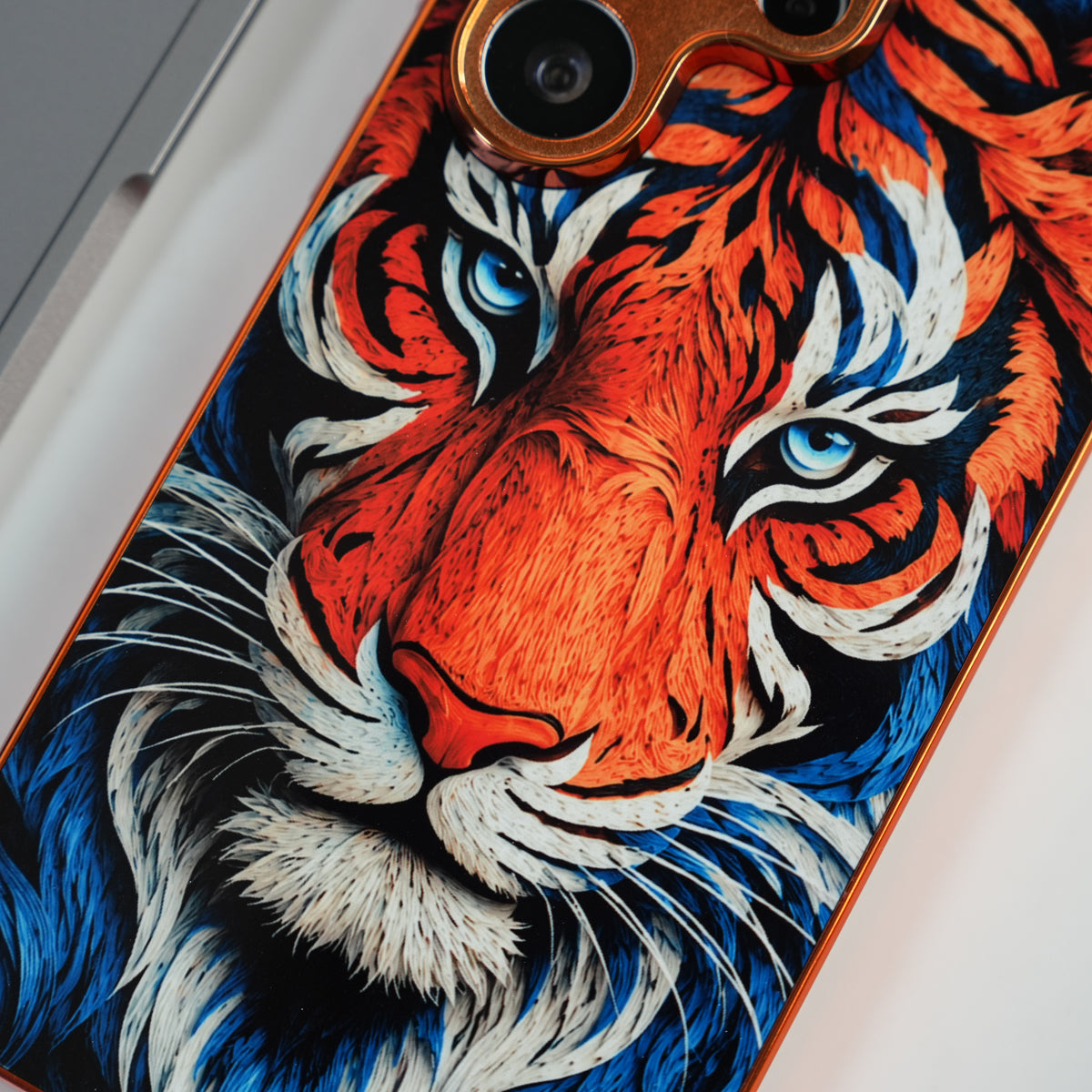 Galaxy Ultra Series Tiger Face Chrome Armor Case