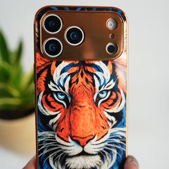 iPhone Series Tiger Face Chrome Armor Case