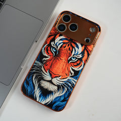 iPhone Series Tiger Face Chrome Armor Case