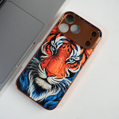 iPhone Series Tiger Face Chrome Armor Case