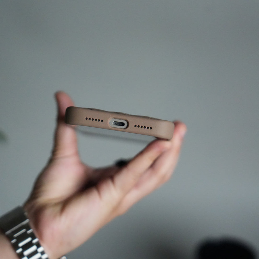 iPhone 17 Pro PUFF Leather Metallic Camera Frame Case Cover