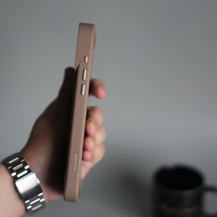 iPhone 17 Pro PUFF Leather Metallic Camera Frame Case Cover