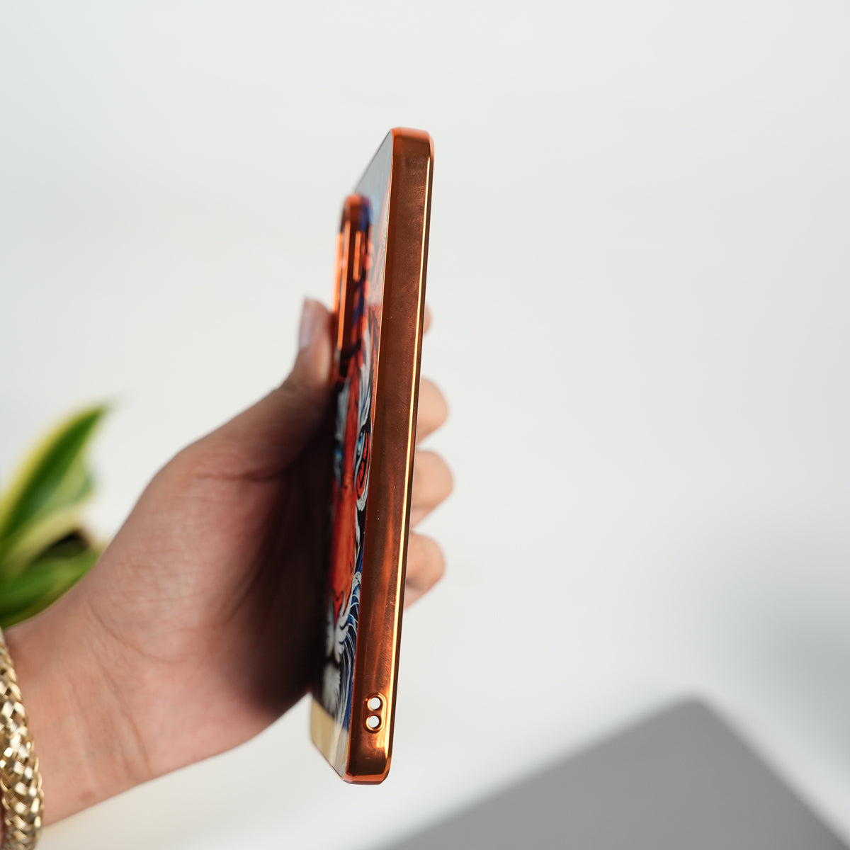 Galaxy S Series Tiger Face Chrome Armor Case