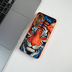 Galaxy S Series Tiger Face Chrome Armor Case