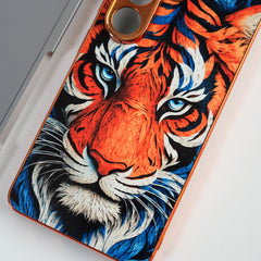 Galaxy S Series Tiger Face Chrome Armor Case