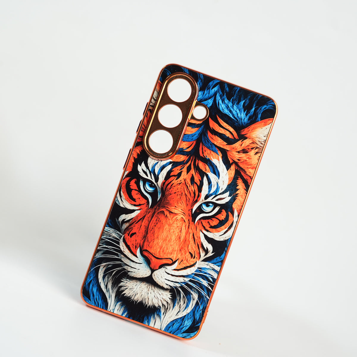 Galaxy S Series Tiger Face Chrome Armor Case