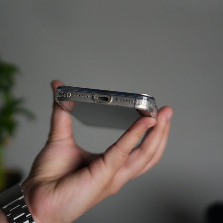 iPhone 17 Pro Max Clear MagSafe Case | Aluminum Metal Camera Frame | Shockproof Transparent Back Cover