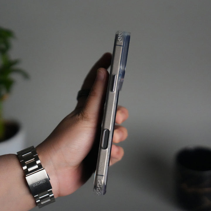 iPhone 17 Pro Clear MagSafe Case | Aluminum Metal Camera Frame | Shockproof Transparent Back Cover