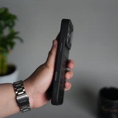 iPhone 17 Pro Crocodile Leather Pattern Case | Premium Luxury Back Cover with Metal Camera Frame