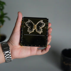 Galaxy Z Flip 7 Luxury Butterfly Case | Trunk Frame Cover with 3D Butterfly | Premium Limited Edition Design
