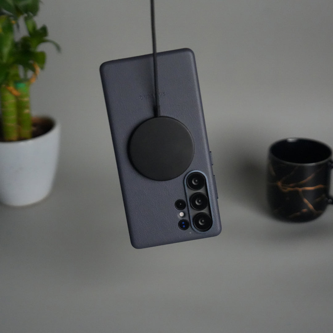 Galaxy S25 Ultra MagSafe PU Leather Back Cover | Premium PU Leather | Slim & Elegant Hard Case