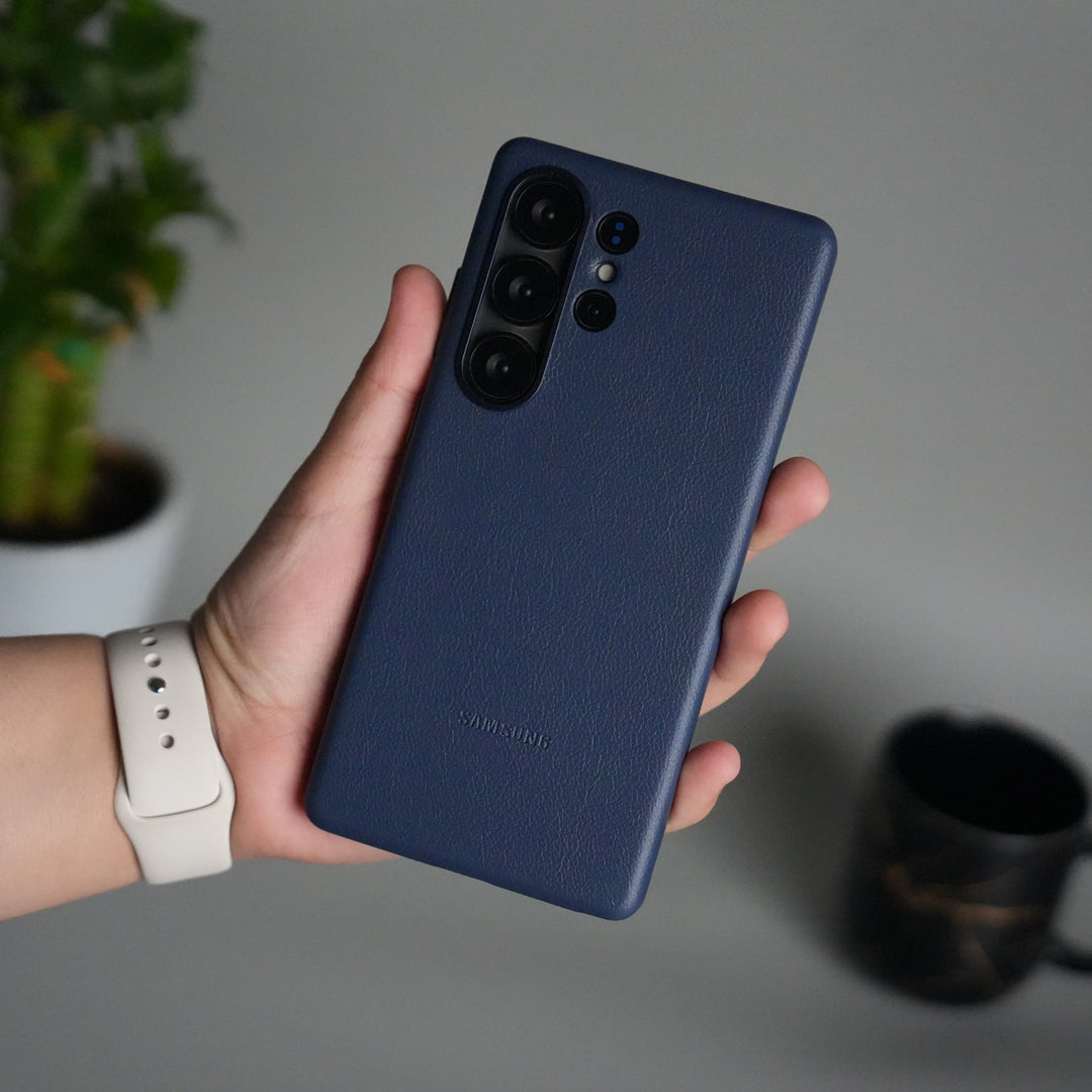 Galaxy S25 Ultra MagSafe PU Leather Back Cover | Premium PU Leather | Slim & Elegant Hard Case