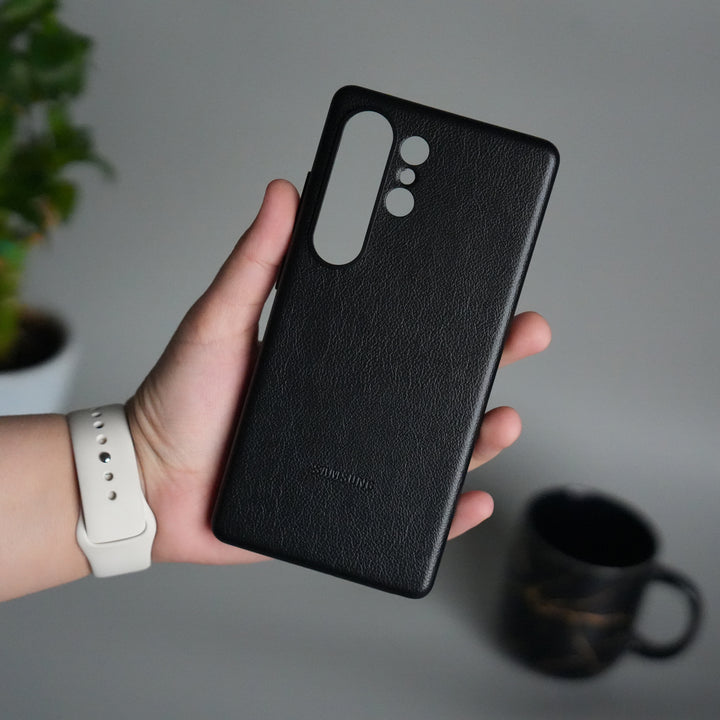 Galaxy S25 Ultra MagSafe PU Leather Back Cover | Premium PU Leather | Slim & Elegant Hard Case