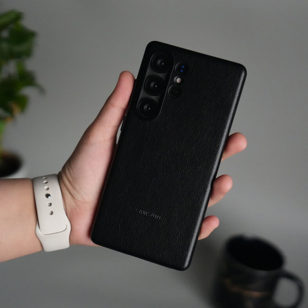 Galaxy S25 Ultra MagSafe PU Leather Back Cover | Premium PU Leather | Slim & Elegant Hard Case